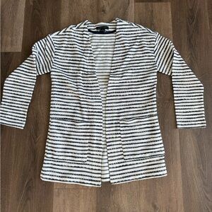 Sanctuary Navy and White Striped Sweater Cardigan, women’s size small